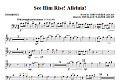 See Him Rise! Alleluia! - Trombone 1