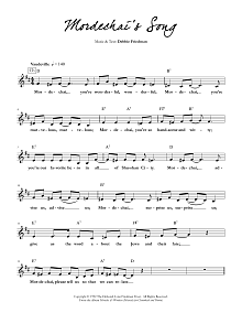 Mordechai's Song 