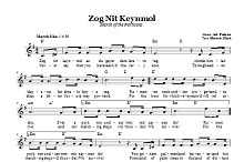 Zog Nit Keynmol (March Of The Partisans) 