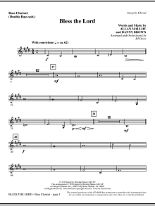 Bless The Lord - Bass Clarinet (sub. dbl bass) 