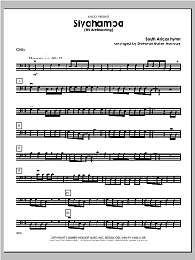 Siyahamba (We Are Marching) - Cello 