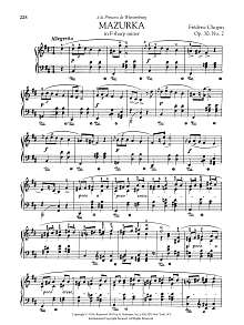 Mazurka in F-sharp minor, Op. 30, No. 2 