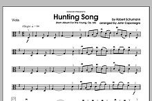 Hunting Song (from Album For The Young, Op. 68) - Viola 