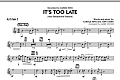 It's Too Late (Alto Saxophone Feature) - Alto Sax 2
