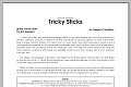 Tricky Sticks - Guitar Chord Chart