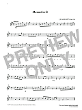 Menuet in G (score & part) from Graded Music for Tuned Percussion, Book I