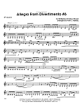Allegro From Divertimento #6 (arr. Frank Halferty) - Bb Clarinet