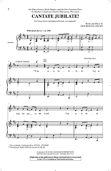 Cantate Jubilate! 