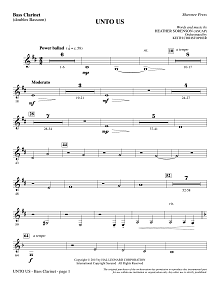 Unto Us - Bass Clarinet (sub. Bassoon) 