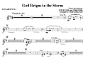 God Reigns In The Storm - Bb Clarinet 1 & 2