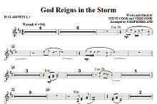God Reigns In The Storm - Bb Clarinet 1 & 2 