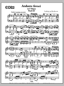 Andante Favori in F Major, WoO 57 