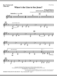 Where's The Line To See Jesus? - Bass Clarinet (sub. Tuba) 
