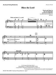 Bless The Lord - Keyboard String Reduction 