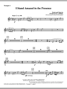 I Stand Amazed In The Presence - Bb Trumpet 1 