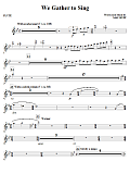 We Gather To Sing - Flute