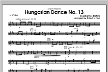 Hungarian Dance, No. 13 - Violin 1 