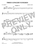Three Concert Fanfares - Bb Clarinet 2