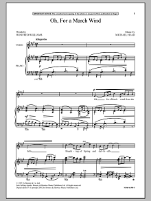 Oh, For A March Wind 