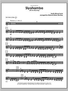 Siyahamba (We Are Marching) - Violin 3 
