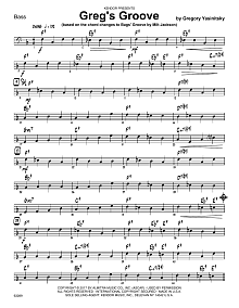 Greg's Groove - Bass 