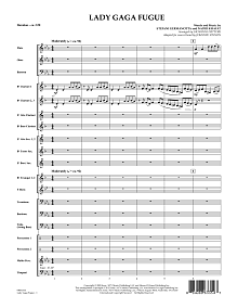 Lady Gaga Fugue - Full Score 