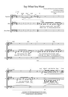 Say What You Want (arr. Richard Salt) 