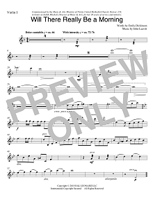 Will There Really Be A Morning - Violin 1 
