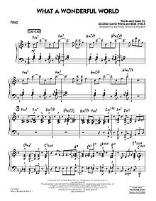 What A Wonderful World Dl - Piano 