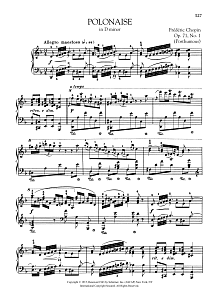 Polonaise in D minor, Op. 71, No. 1 (Posthumous) 