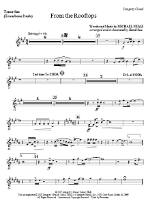 From The Rooftops - Tenor Sax 1,2/Baritone TC 1,2 