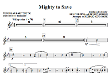 Mighty To Save - Bb Tenor Sax/Bar. TC (Trb 1,2) 