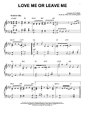 Love Me Or Leave Me [Jazz version] (arr. Brent Edstrom)
