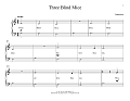 Three Blind Mice (arr. Christopher Hussey)