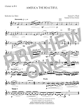 America, the Beautiful - Bb Clarinet 1