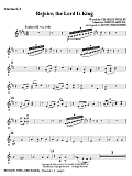 Rejoice, The Lord Is King - Bb Clarinet 1,2