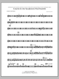 Concerto For Alto Saxophone And Wind Ensemble - Xylophone