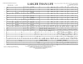 Larger Than Life - Full Score