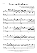 Someone You Loved (arr. Tim Allen) - Piano Score
