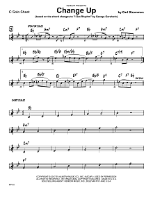 Change Up (based on I Got Rhythm by George Gershwin) - Solo Sheet - Trumpet 
