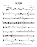 March, Op. 99 - Bb Trumpet 1