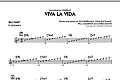 Viva La Vida - Eb Solo Sheet