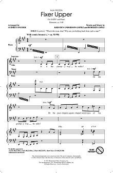 Fixer Upper (from Disney's Frozen) (arr. Audrey Snyder) 