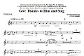 Give Thanks To Him And Sing - Tenor Sax