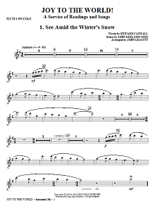 Joy To The World - Flute 1/Piccolo 