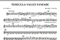 Temecula Valley Fanfare - Bb Clarinet 1