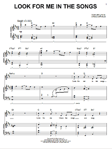 Look For Me In The Songs 