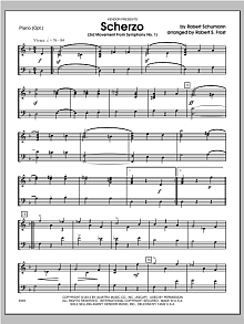 Scherzo (3rd Movement From Symphony No. 1) - Piano 