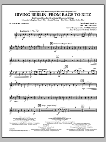 Irving Berlin: From Rags To Ritz - Bb Tenor Saxophone 