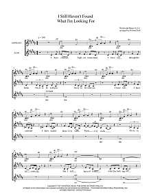 I Still Haven't Found What I'm Looking For (arr. Richard Salt) 